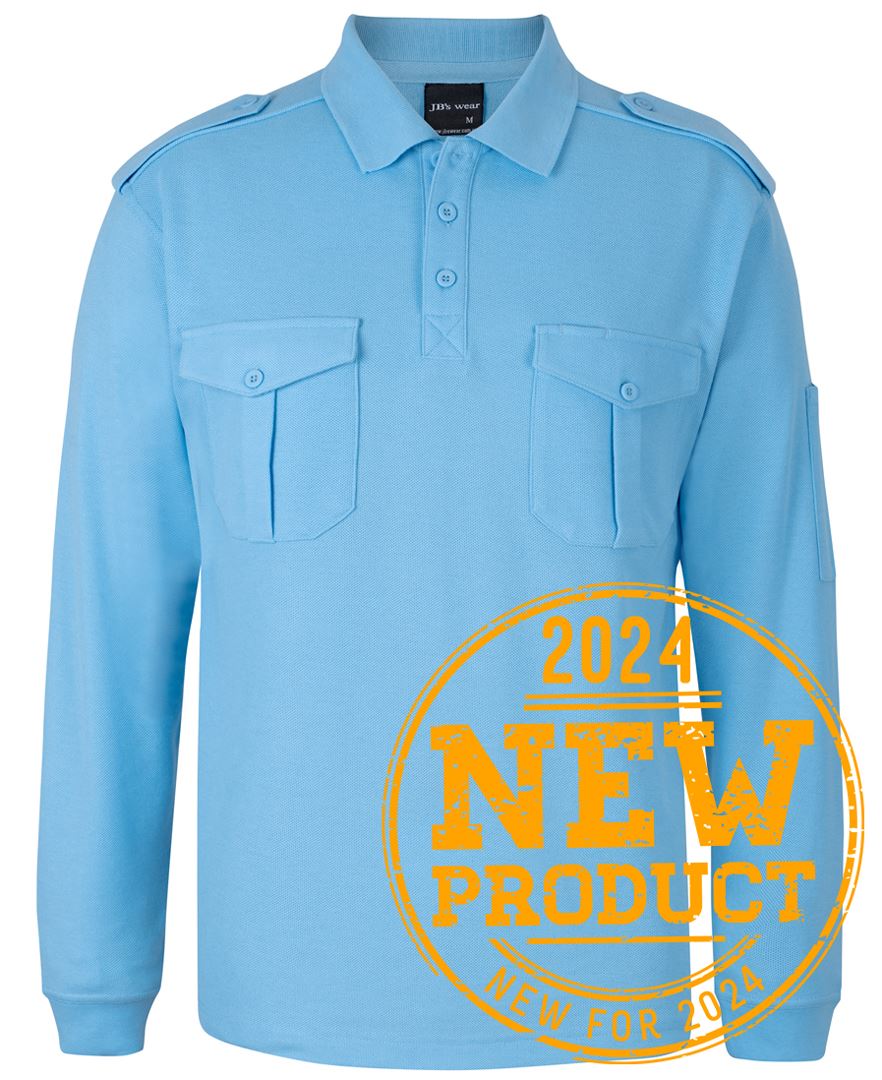 JB'S L/S 250 Epaulette Polo (210EL)