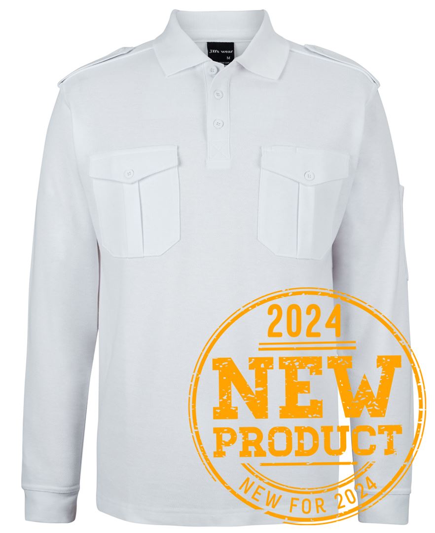 JB'S L/S 250 Epaulette Polo (210EL)