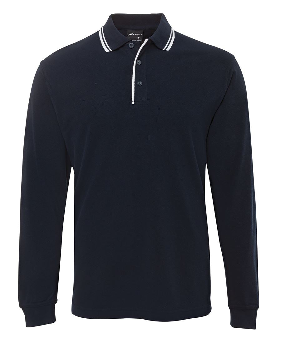 JBs Wear Long Sleeve Contrast Polo - Adults (210XC)