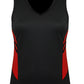 Aussie Pacific-Aussie Pacific Lady Tasman Singlet( 2nd 14 colors)-4 / Black/Red-Uniform Wholesalers - 18