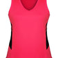 Aussie Pacific-Aussie Pacific Lady Tasman Singlet-4 / Neon Pink/Black-Uniform Wholesalers - 10