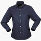 Stencil-Stencil Ladies' Empire Shirt (L/S)-Nevy/Sky / 8-Uniform Wholesalers - 4