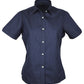 Stencil-Stencil Ladies' Empire Shirt (S/S)-Navy/sky / 8-Uniform Wholesalers - 4