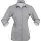 Stencil-Stencil Ladies' Dominion Shirt (3/4 Sleeve)-Chamoisee / 8-Uniform Wholesalers - 2