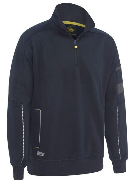 Bisley Work Fleece 1/4 Zip Pullover With Sherpa Lining (BK6924