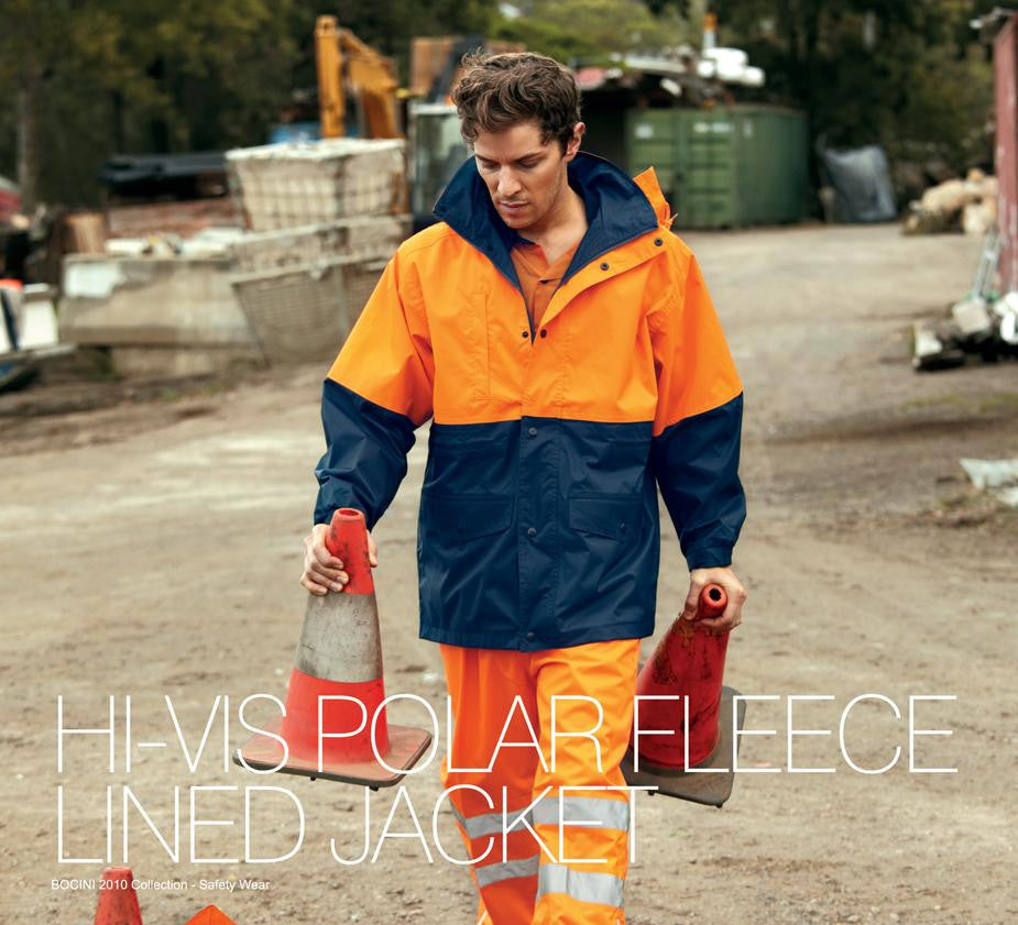Bocini Hi-Vis Polar Fleece Lined Jacket-(SJ0431)