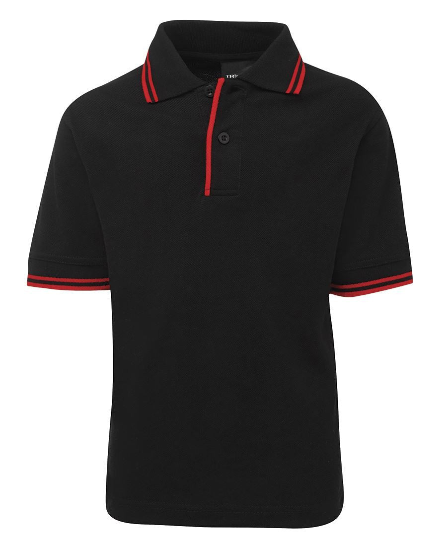 JB's Wear-JB's Kids Contrast Polo-Black/Red / 4-Uniform Wholesalers - 2