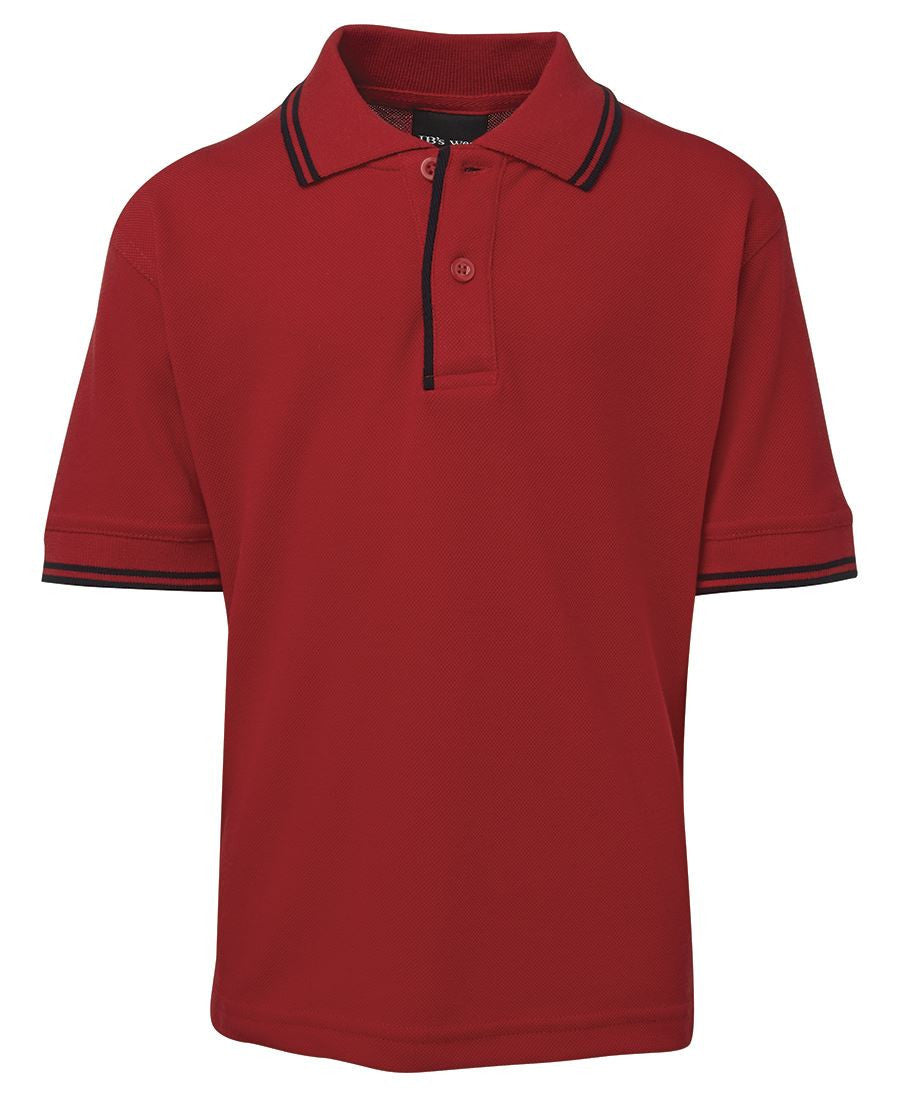 JB's Wear-JB's Kids Contrast Polo-Red/Navy / 4-Uniform Wholesalers - 5