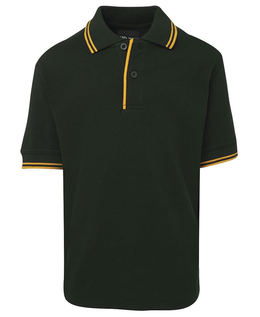 JB's Wear-JB's Kids Contrast Polo-Bottle/Gold / 4-Uniform Wholesalers - 8