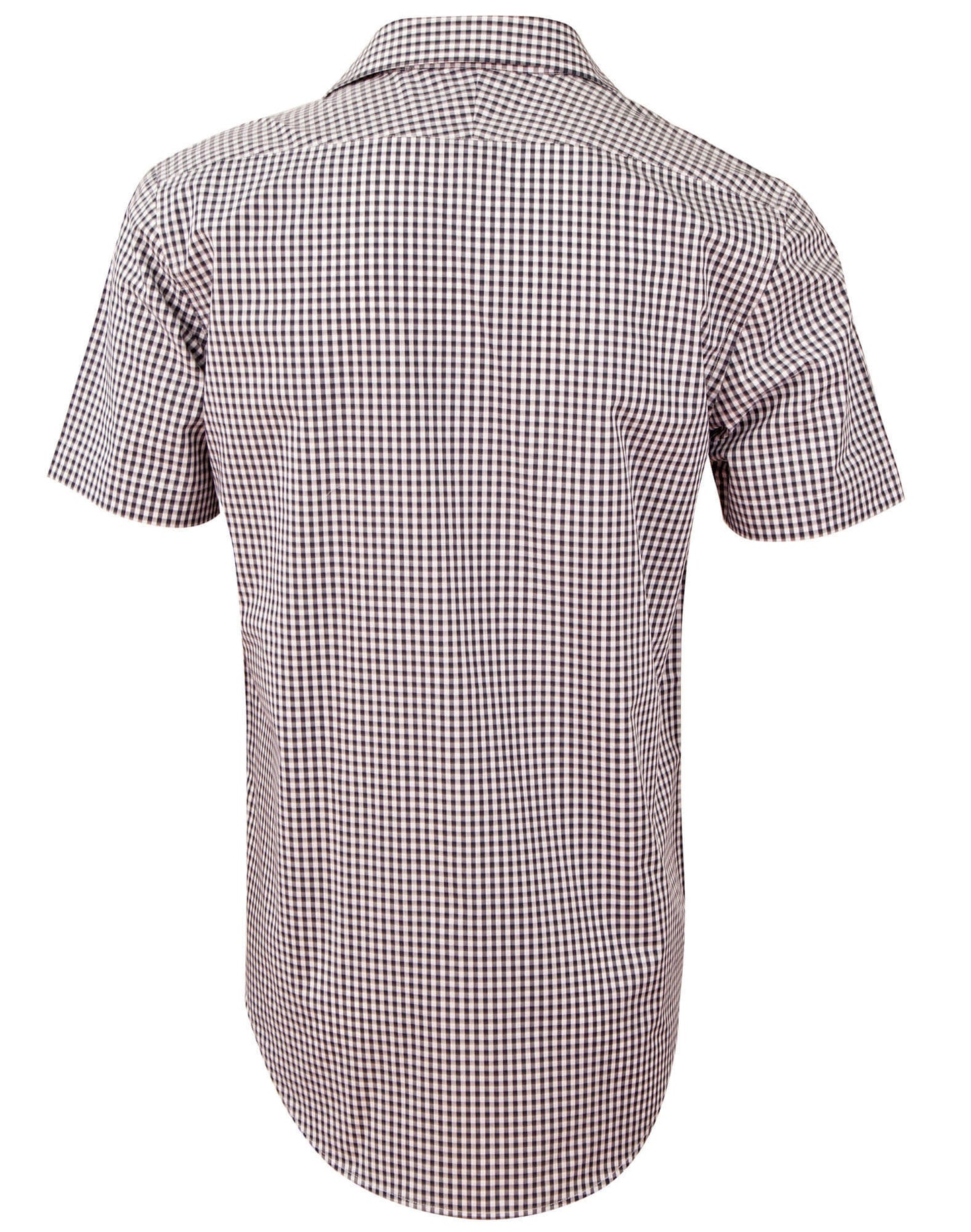 Winning Spirit Men’s Gingham Check Short Sleeve Shirt (M7330S)