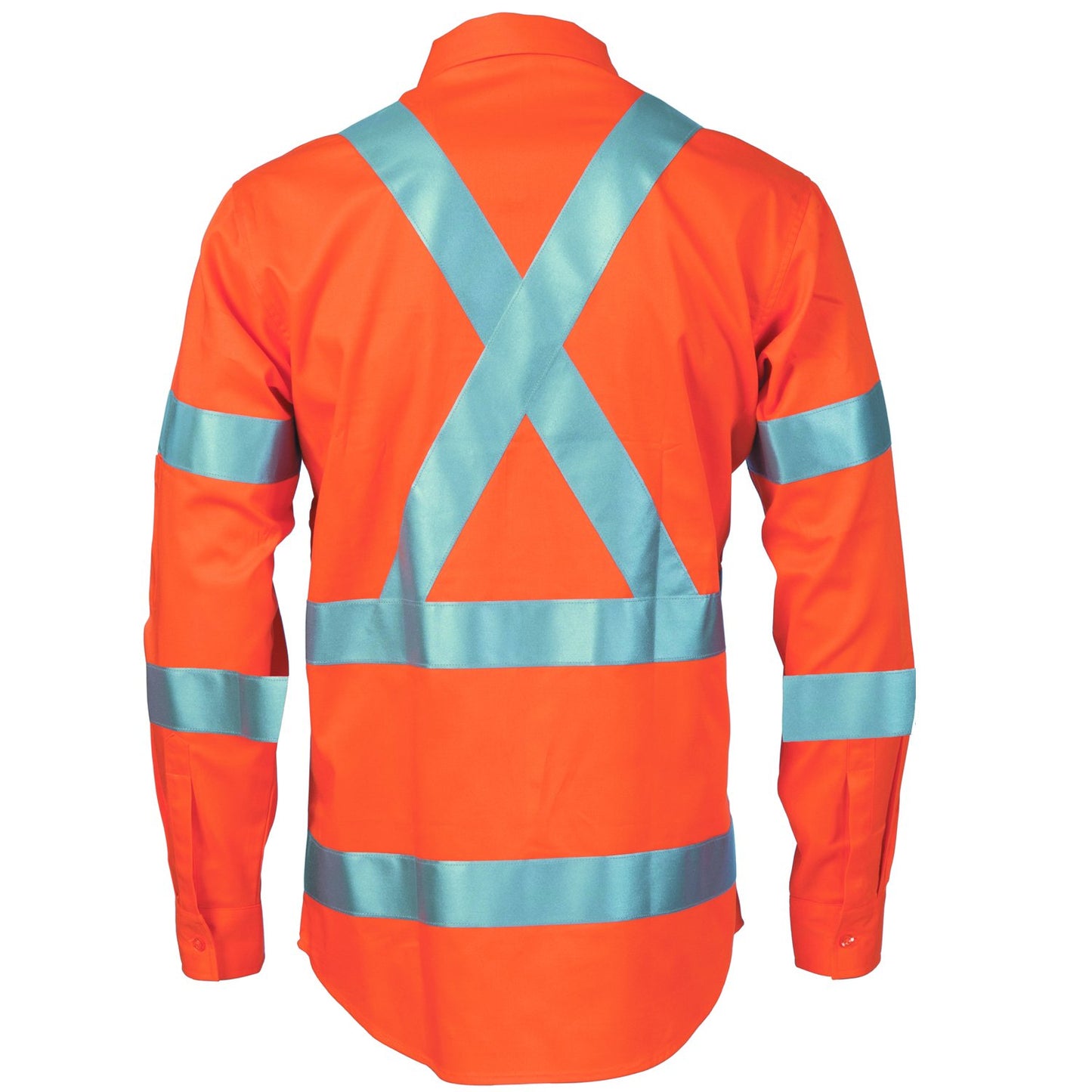 DNC Hivis L/W Bio-motion Shoulder Stripe & "X" Back Shirt (3744)
