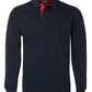 JB's Wear-JB's Adults 2 Tone Rugby-Navy/Red / S-Uniform Wholesalers - 7