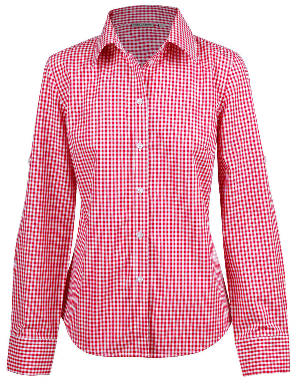 Winning Spirit Ladie's Gingham Check Long Sleeve Shirt (M8300L)
