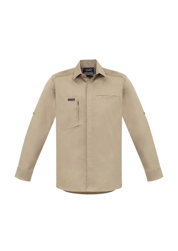 Syzmik Mens Streetworx L/S Stretch Shirt (ZW350)-Clearance