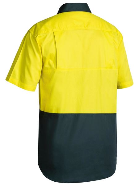 Bisley Hi Vis Cool Lightweight Drill Shirt- Short Sleeve (BS1895)