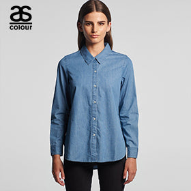 uniqlo denim shirt women's