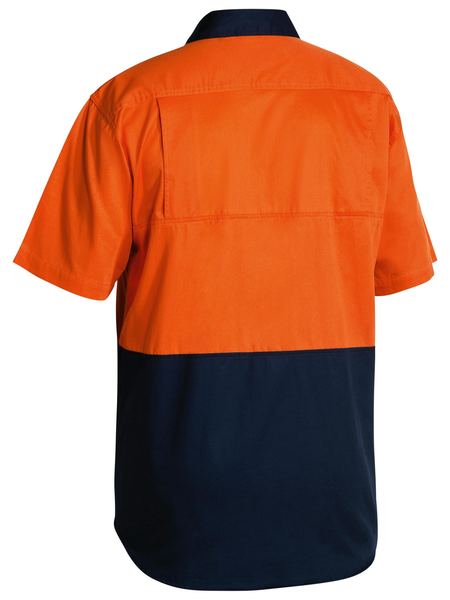Bisley Hi Vis Cool Lightweight Drill Shirt- Short Sleeve (BS1895)