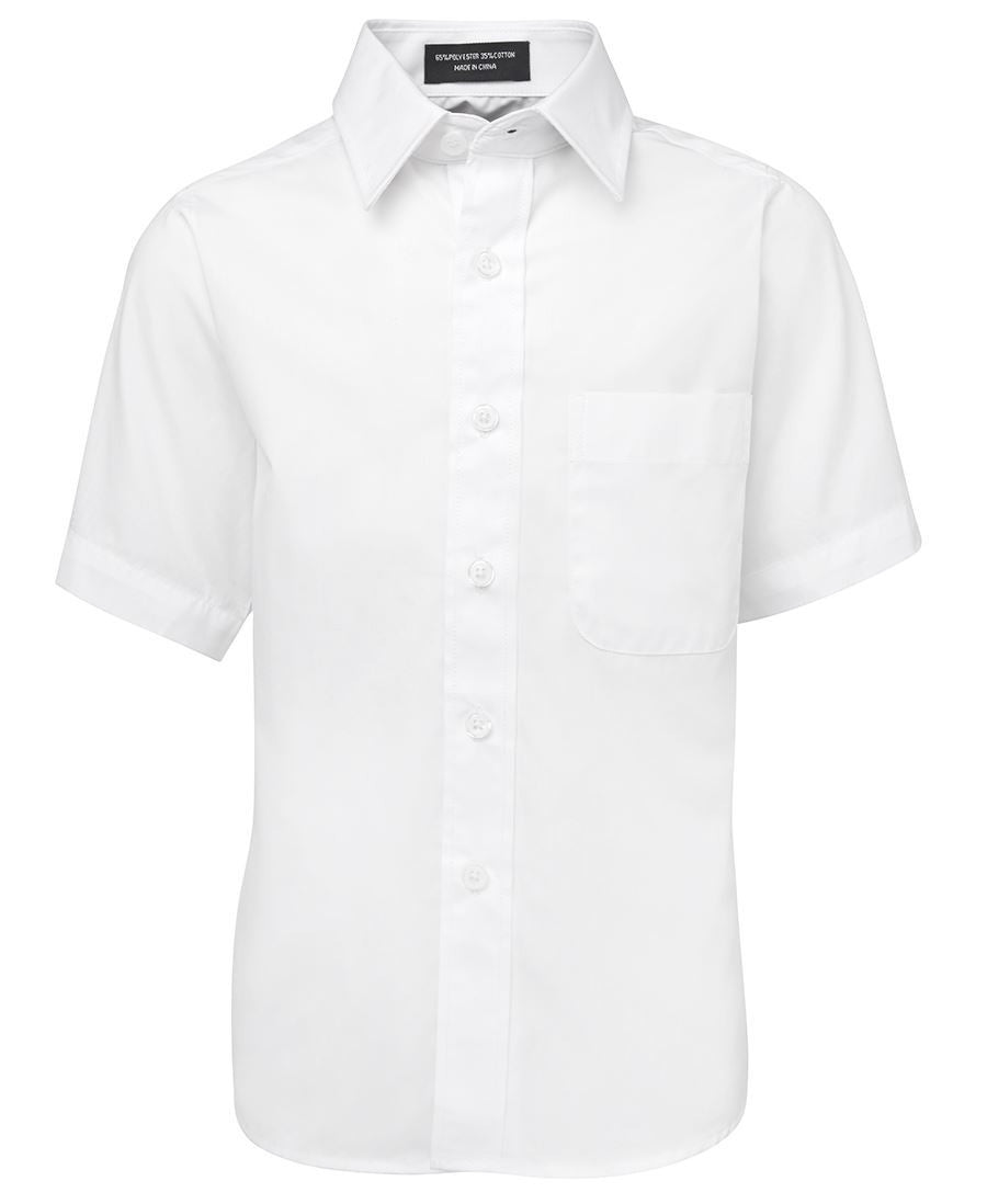 JB's Wear-JB's Kids Poplin Shirt-White S/S / 4-Uniform Wholesalers - 5