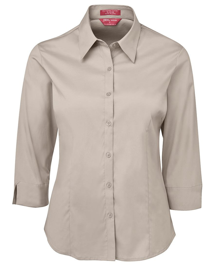 JB's Wear-JB's Ladies Urban 3/4 Poplin Shirt-Bone / 6-Uniform Wholesalers - 3
