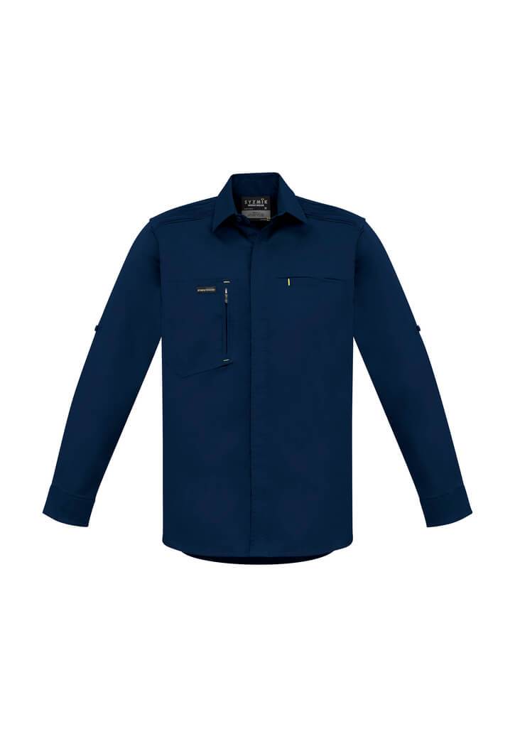 Syzmik Mens Streetworx L/S Stretch Shirt (ZW350)-Clearance