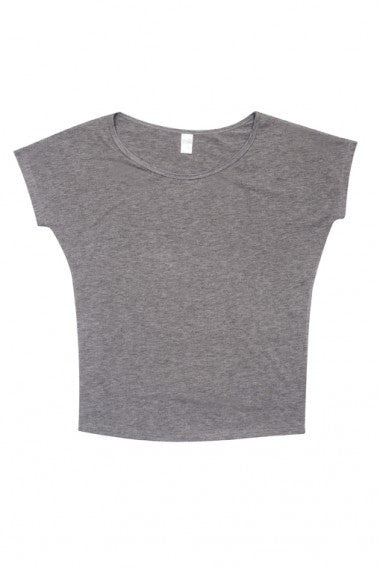 Ramo-Ramo Ladies Bat Wing Tee-Gray Marl / 8-Uniform Wholesalers - 5