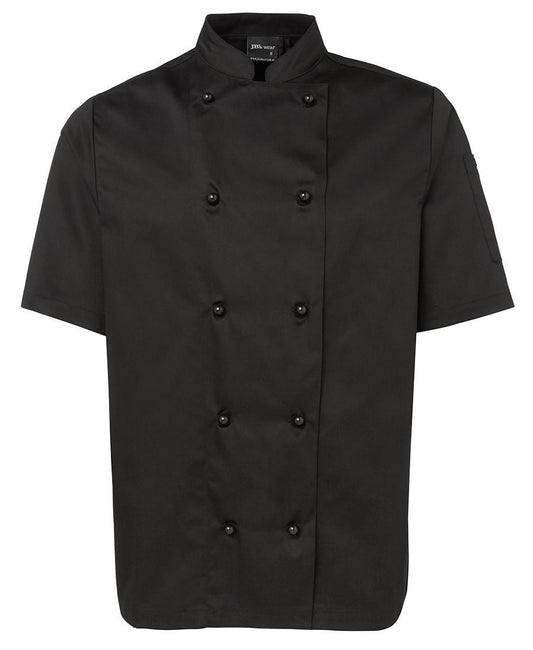 JB's Wear-Jb's Unisex Short Sleeve Chef's Jacket-Black / 2XS-Uniform Wholesalers - 2