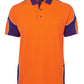 JB's Wear-JB's Hi Vis S/S Arm Panel Polo - Adults-Orange/Purple / XS-Uniform Wholesalers - 11