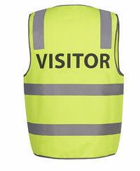 JB's Wear-JB's Hi Vis (D+N) Safety Vest Visitor-S / LIME-Uniform Wholesalers
