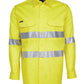 JB's Wear-Jb's Hi Vis Long Sleeve (D+N) 150g Work Shirt - Adults-Yellow / XS-Uniform Wholesalers - 6