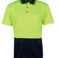JB's Wear-JB's Hi Vis Jacquard Non Cuff Polo-Lime/Navy / XS-Uniform Wholesalers - 2