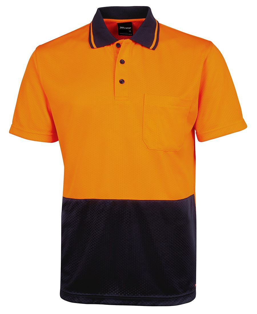 JB's Wear-JB's Hi Vis Jacquard Non Cuff Polo-Orange/Navy / XS-Uniform Wholesalers - 4