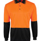 JB's Wear-JB's Hi Vis L/S Jacquard Polo-Orange/Black / XS-Uniform Wholesalers - 3