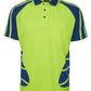 JB's Wear-Jb's Hi Vis Short Sleeve Spider Polo - Adults-Lime/Royal / XS-Uniform Wholesalers - 7