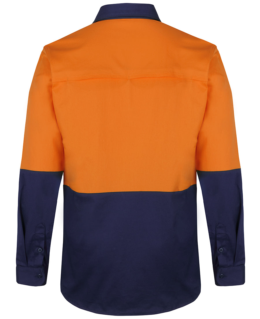 JB'S Hi Vis L/S Stretch Work Shirt
