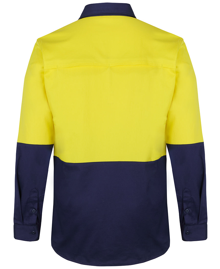 JB'S Hi Vis L/S Stretch Work Shirt