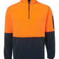 JB's Wear-JB's Hi Vis 1/2 Zip Polar Fleece - Adults-Orange/Navy / S-Uniform Wholesalers - 7