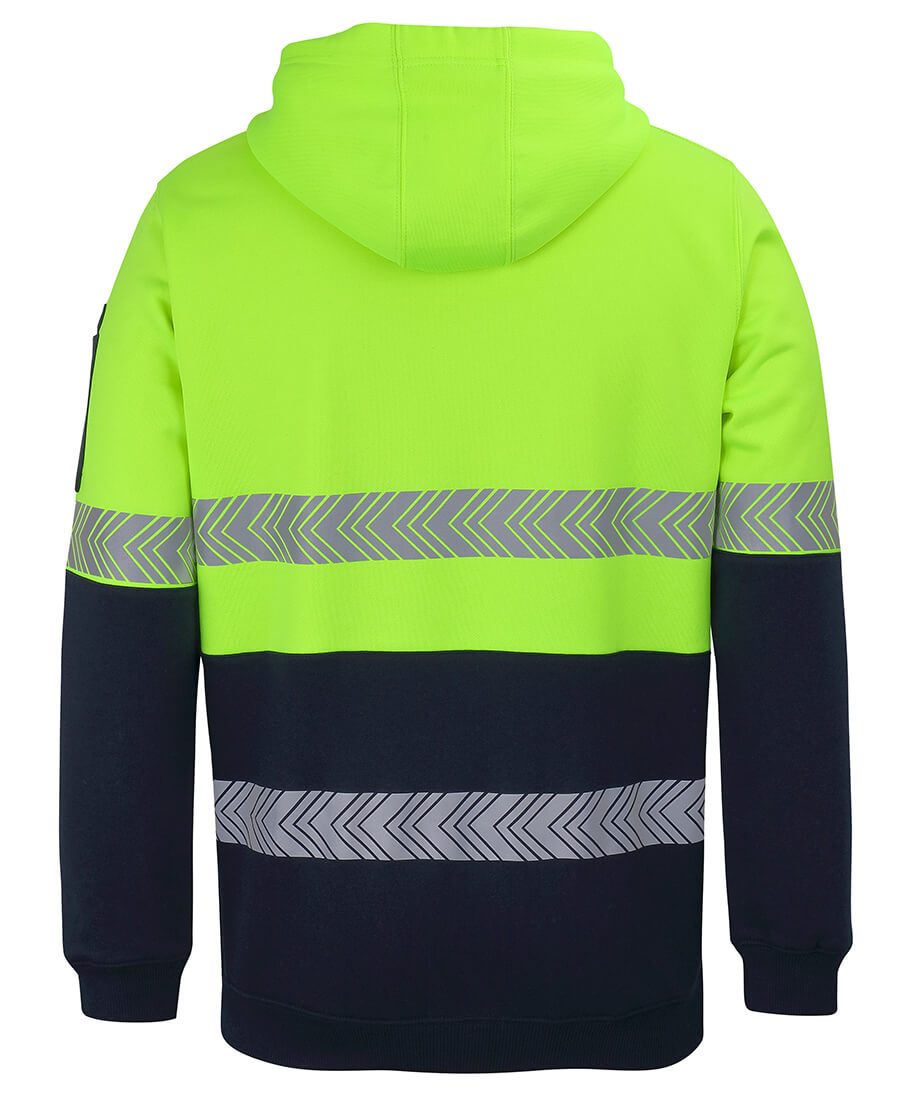 JBs Wear Hi Vis 1/2 Zip Segmented Tape Hoodie (6HZSH)
