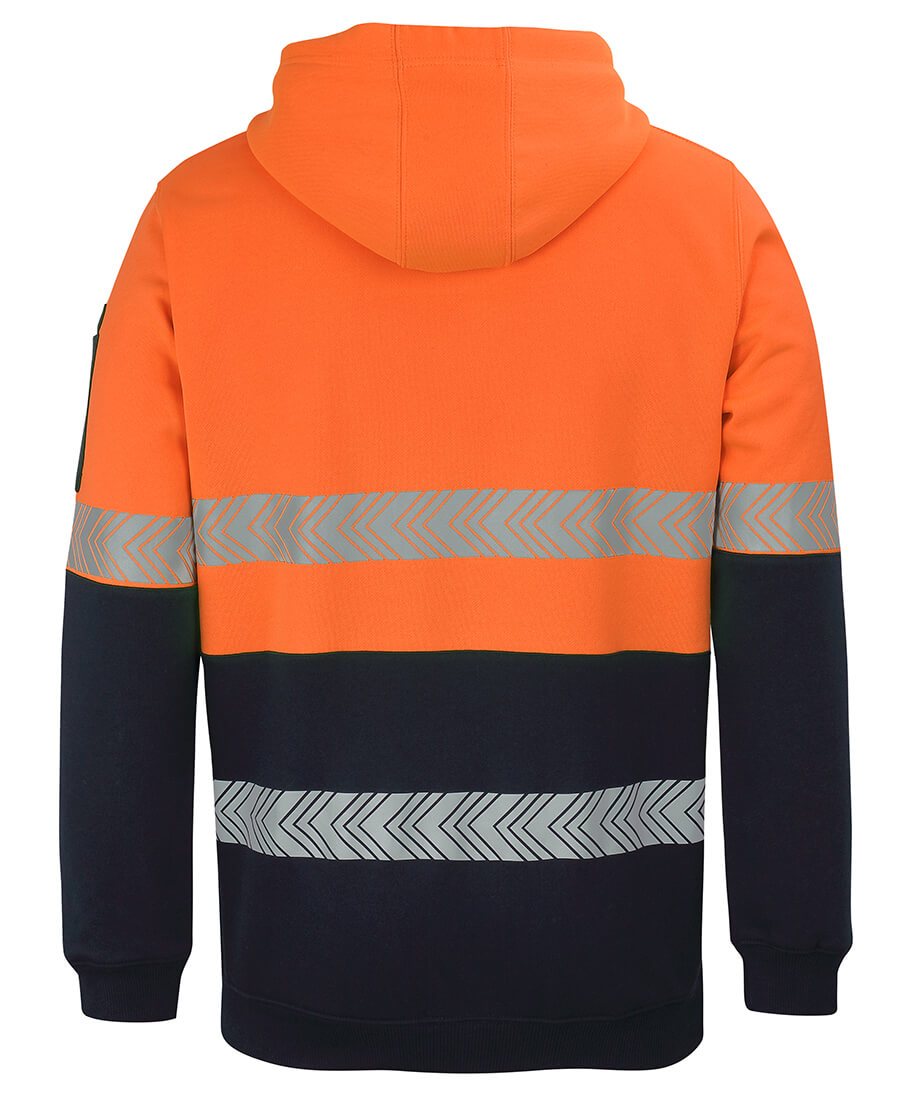 JBs Wear Hi Vis 1/2 Zip Segmented Tape Hoodie (6HZSH)