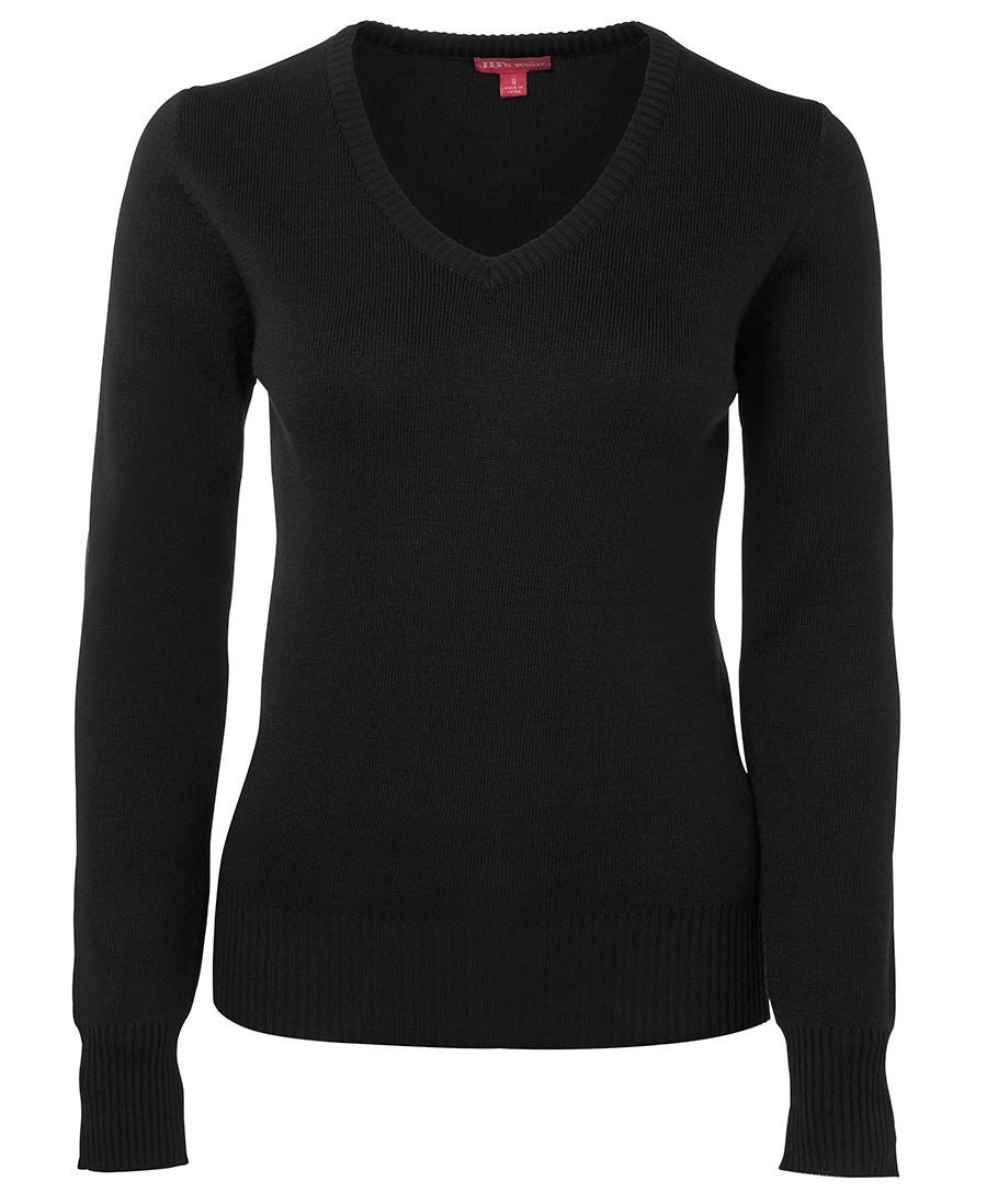 JB's Wear-JB's Ladies Knitted Jumper-Black / 8-Uniform Wholesalers - 2