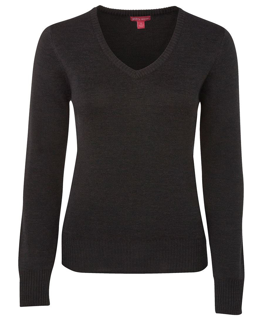 JB's Wear-JB's Ladies Knitted Jumper-Charcoal / 8-Uniform Wholesalers - 4