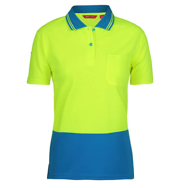 JBs Wear Ladies Hi Vis Short Sleeve Comfort Polo (6LHCP)