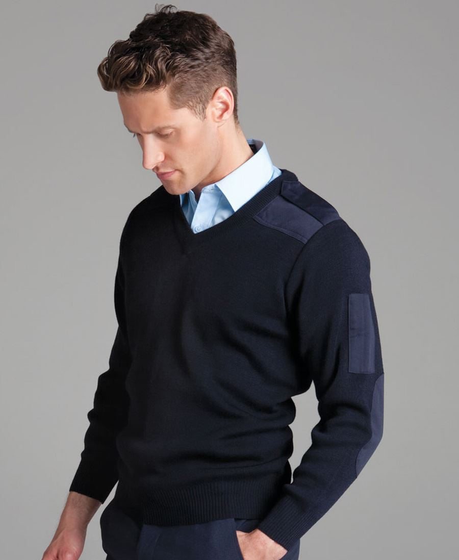 JB'S Knitted Epaulette Jumper 6EJ