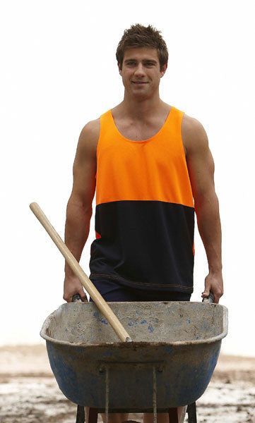 JB's Wear-Jb's Hi Vis Traditional Singlet - Adults--Uniform Wholesalers - 3