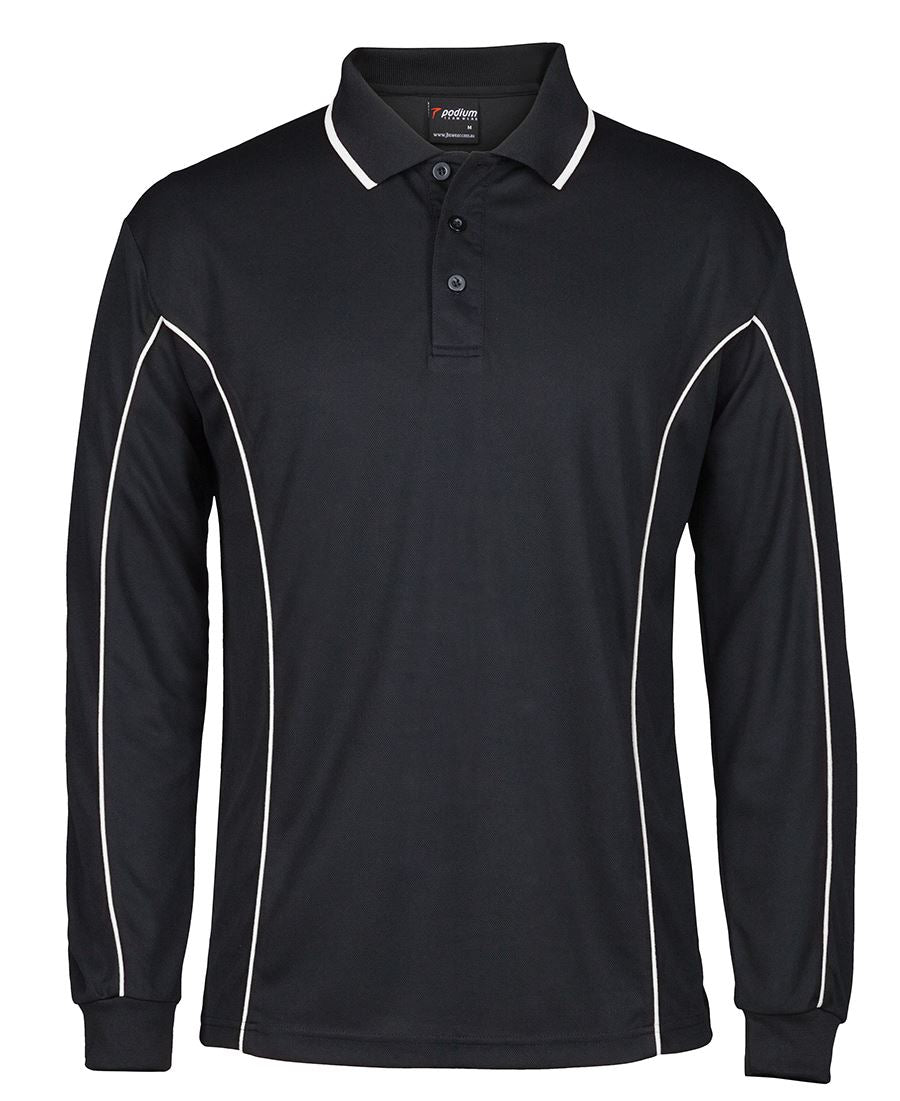 JBs Wear Podium Long Sleeve Piping Polo (7PIPL)