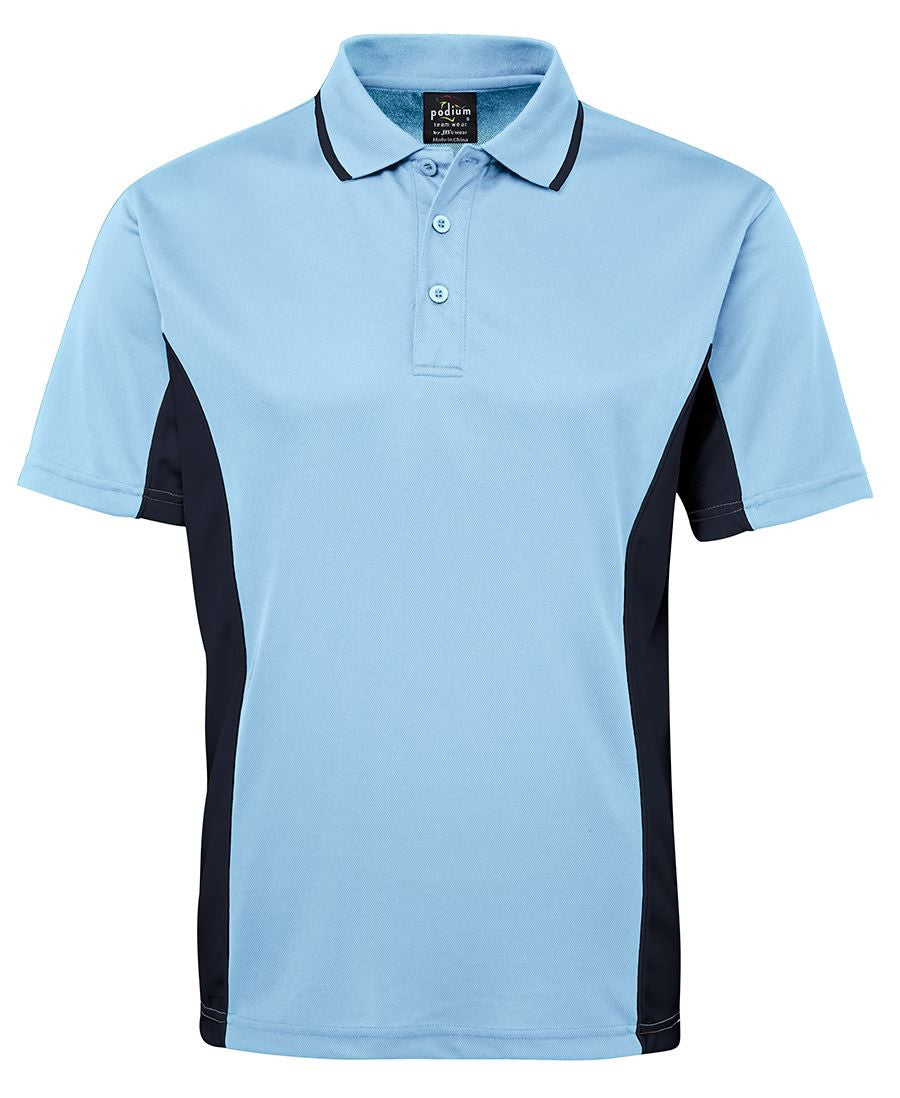JB's Wear-JB's Podium Contrast Polo Adult(1st 12 colours)-Light Blue/Navy / S-Uniform Wholesalers - 7