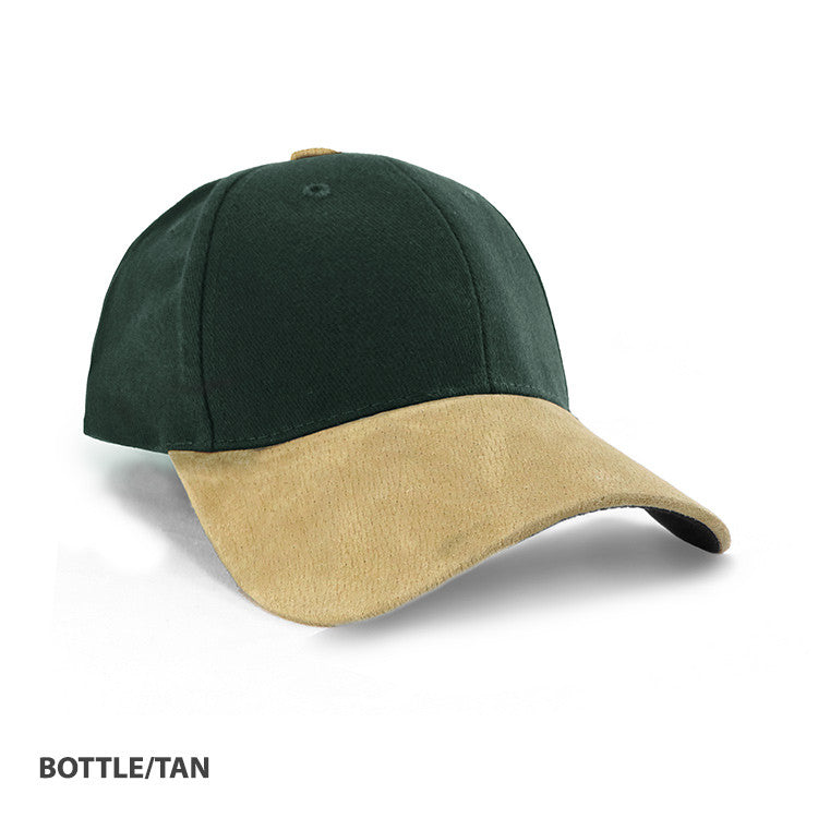 Grace Collection Heavy Brushed Cotton Suede Peak Cap-(AH010/HE010)