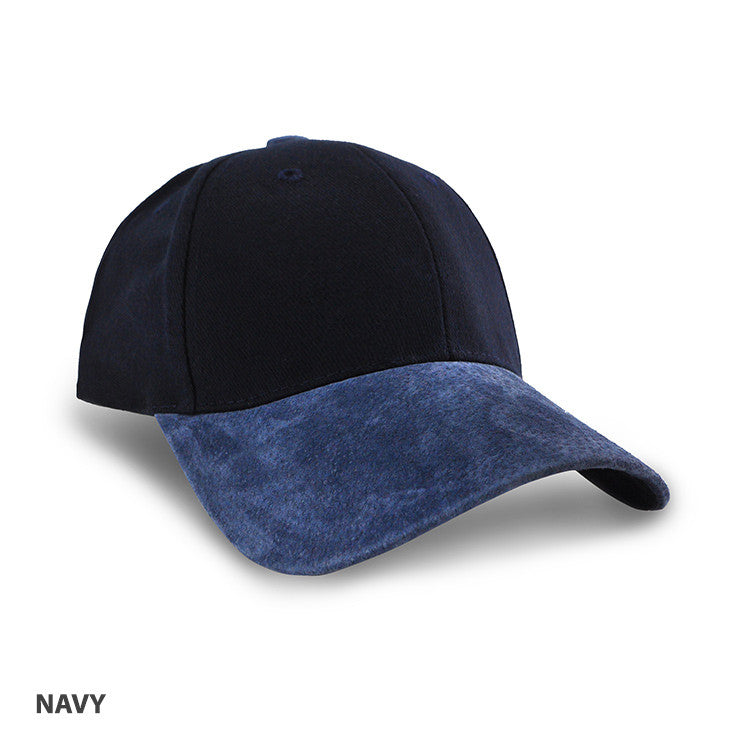 Grace Collection Heavy Brushed Cotton Suede Peak Cap-(AH010/HE010)