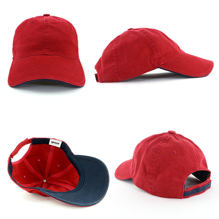 Grace Collection Enzyme Washed Cap with Sandwich-(AH129/HE129)