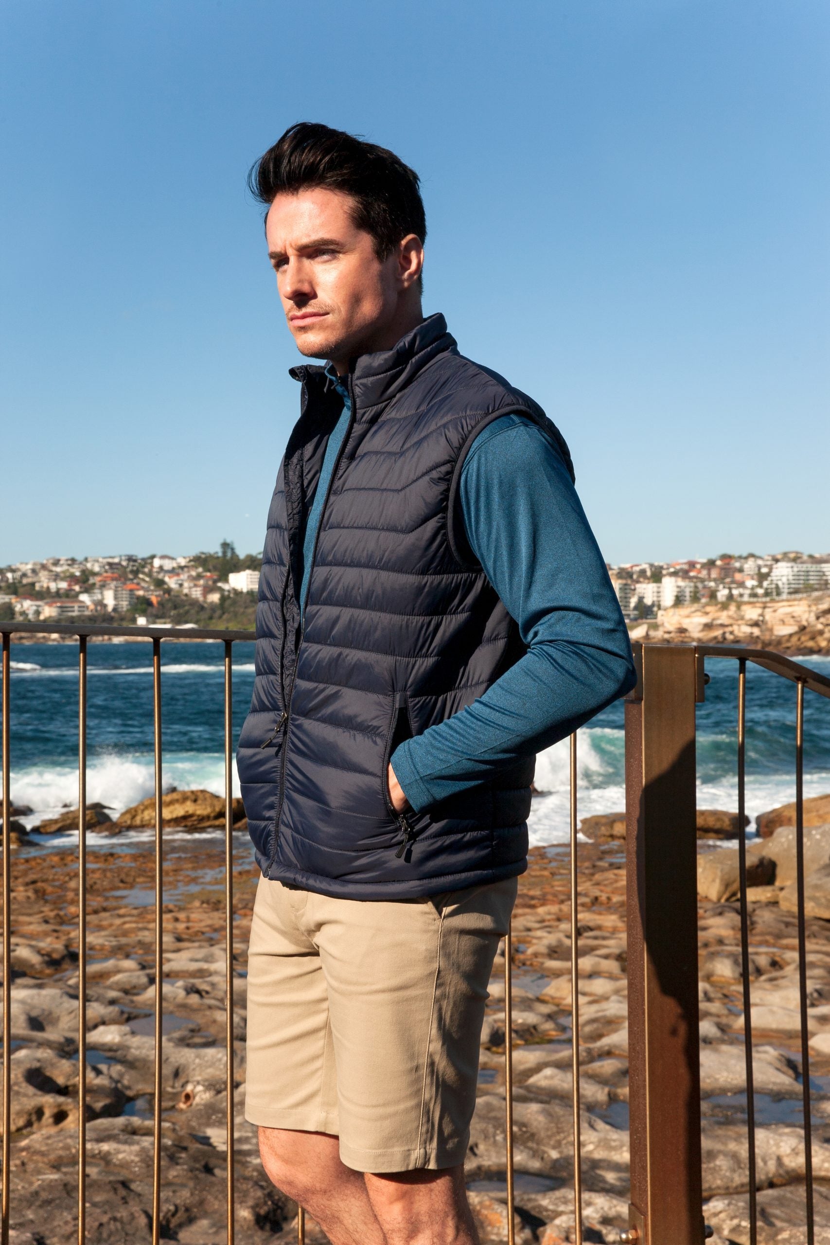 Men in puffer vest Clearance