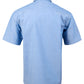 Winning Spirit Men's Wrinkle Free Short Sleeve Chambray Shirts (BS03S)